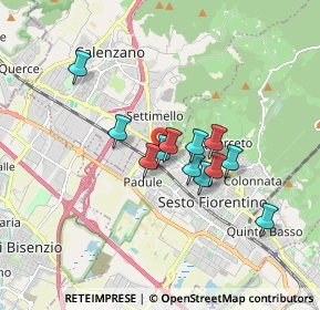 Mappa VIA GIACOMO LEOPARDI, 50019 Sesto Fiorentino FI, Italia (1.35417)