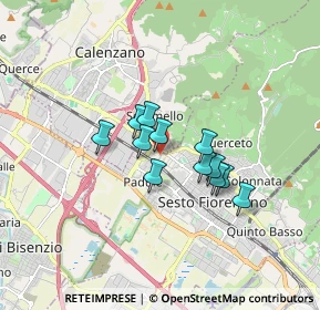 Mappa VIA GIACOMO LEOPARDI, 50019 Sesto Fiorentino FI, Italia (1.18917)