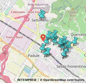 Mappa VIA GIACOMO LEOPARDI, 50019 Sesto Fiorentino FI, Italia (0.827)