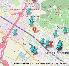 Mappa VIA GIACOMO LEOPARDI, 50019 Sesto Fiorentino FI, Italia (1.3085)