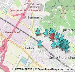 Mappa VIA GIACOMO LEOPARDI, 50019 Sesto Fiorentino FI, Italia (1.056)