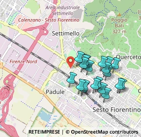 Mappa VIA GIACOMO LEOPARDI, 50019 Sesto Fiorentino FI, Italia (0.863)