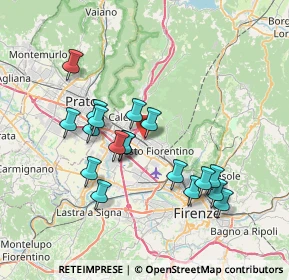 Mappa VIA GIACOMO LEOPARDI, 50019 Sesto Fiorentino FI, Italia (6.96778)