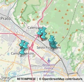 Mappa VIA GIACOMO LEOPARDI, 50019 Sesto Fiorentino FI, Italia (2.57182)