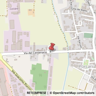Mappa Via del Centenario, 59, 55016 Porcari, Lucca (Toscana)