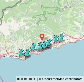 Mappa Strada Suseneo Superiore, 18038 Sanremo IM, Italia (5.7575)