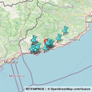 Mappa Strada Suseneo Superiore, 18038 Sanremo IM, Italia (8.52067)