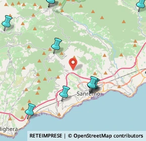 Mappa Strada Suseneo Superiore, 18038 Sanremo IM, Italia (5.6025)