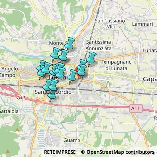 Mappa Viale Armando Diaz, 55100 Arancio LU, Italia (1.39579)