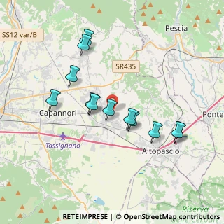 Mappa Via Sbarra, 55016 Porcari LU, Italia (3.5525)