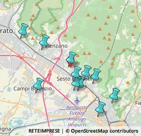 Mappa Via Danilo Innocenti, 50019 Sesto Fiorentino FI, Italia (3.66636)