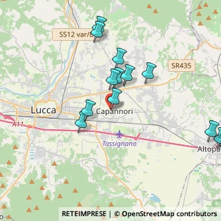 Mappa Via Comunale San Rocco, 55012 Capannori LU, Italia (4.26615)