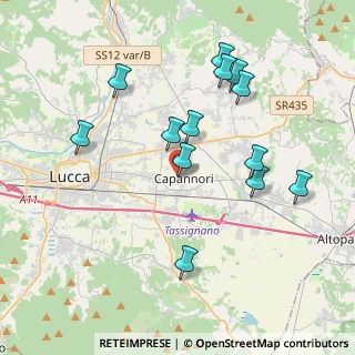 Mappa Via Comunale S. Rocco, 55012 Capannori LU, Italia (3.95615)