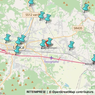 Mappa Via Comunale San Rocco, 55012 Capannori LU, Italia (5.76462)