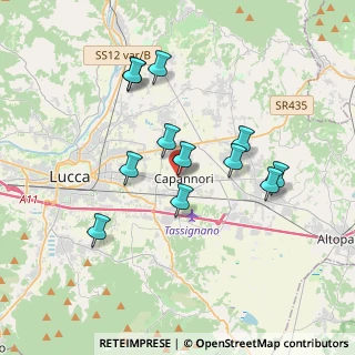 Mappa Via Comunale S. Rocco, 55012 Capannori LU, Italia (3.40667)