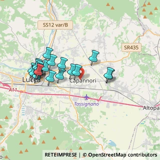 Mappa Via Comunale S. Rocco, 55012 Capannori LU, Italia (3.7515)