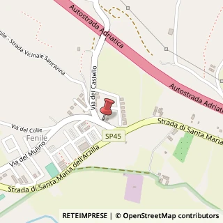 Mappa Via del Mulino, 18, 61032 Fano, Pesaro e Urbino (Marche)