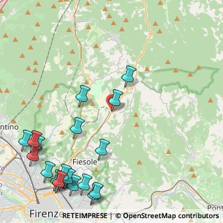 Mappa Caldine, 50133 Fiesole FI, Italia (6.2525)