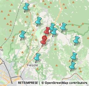 Mappa 50133 Fiesole FI, Italia (3.8075)