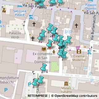 Mappa Via S. Pierino, 55100 Lucca LU, Italia (0.03704)