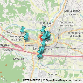 Mappa Via del Ghironcello, 55100 Lucca LU, Italia (1.08)