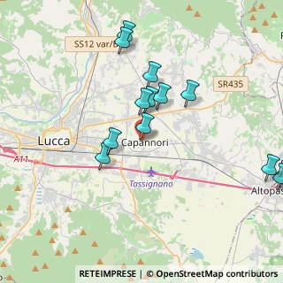 Mappa Via Romana, 55012 Capannori LU, Italia (4.25538)