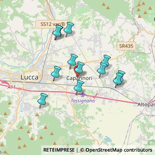 Mappa Via Romana, 55012 Capannori LU, Italia (3.40917)