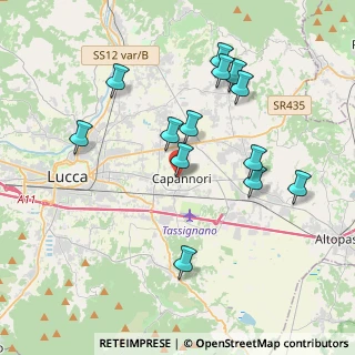 Mappa Via Romana, 55012 Capannori LU, Italia (3.93846)