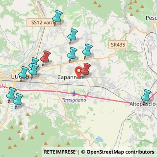 Mappa Capannori, 55012 Capannori LU, Italia (5.04833)