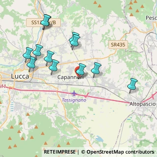 Mappa Capannori, 55012 Capannori LU, Italia (4.33667)
