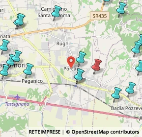 Mappa Piazza F. Orsi, 55016 Porcari LU, Italia (3.053)