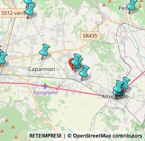 Mappa Piazza F. Orsi, 55016 Porcari LU, Italia (6.421)