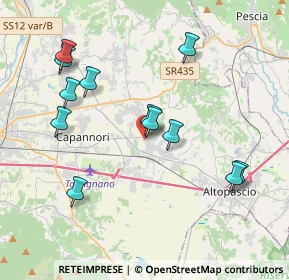 Mappa Piazza F. Orsi, 55016 Porcari LU, Italia (4.045)
