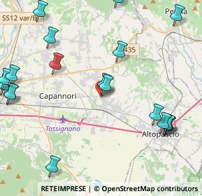 Mappa Piazza F. Orsi, 55016 Porcari LU, Italia (5.8655)