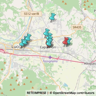 Mappa Via del Babbi, 55012 Capannori LU, Italia (2.72083)