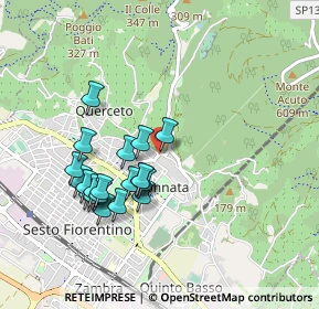 Mappa Via Giambattista Pergolesi, 50019 Sesto Fiorentino FI, Italia (0.8785)