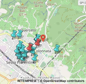 Mappa Via Giambattista Pergolesi, 50019 Sesto Fiorentino FI, Italia (1.0105)