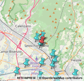 Mappa Via Giambattista Pergolesi, 50019 Sesto Fiorentino FI, Italia (4.90133)