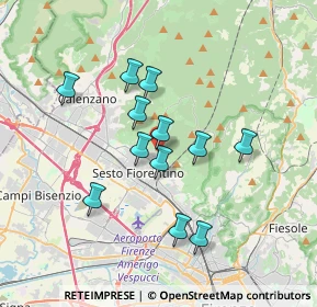 Mappa Via Giambattista Pergolesi, 50019 Sesto Fiorentino FI, Italia (3.10083)