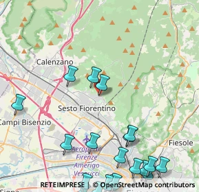 Mappa Via Giambattista Pergolesi, 50019 Sesto Fiorentino FI, Italia (6.2495)