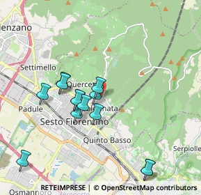 Mappa Via Giambattista Pergolesi, 50019 Sesto Fiorentino FI, Italia (1.86692)