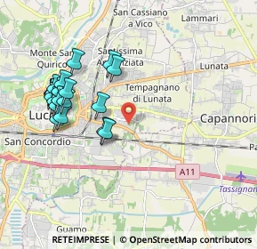 Mappa LU 55100, 55100 Lucca LU, Italia (2.074)