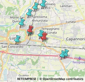 Mappa LU 55100, 55100 Lucca LU, Italia (1.96818)