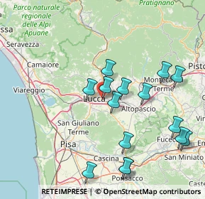 Mappa LU 55100, 55100 Lucca LU, Italia (16.94133)