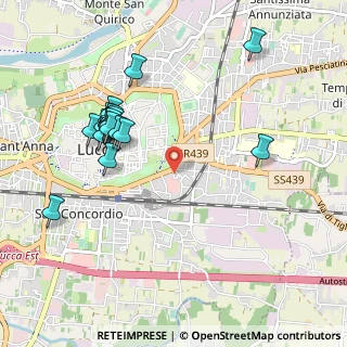 Mappa Via Oberdan, 55100 Lucca LU, Italia (1.06111)
