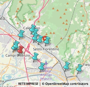 Mappa Via Raffaello Sanzio, 50019 Sesto Fiorentino FI, Italia (4.10077)