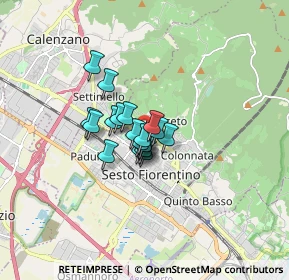Mappa Via Raffaello Sanzio, 50019 Sesto Fiorentino FI, Italia (0.88789)