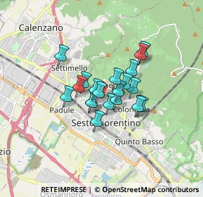 Mappa Via Raffaello Sanzio, 50019 Sesto Fiorentino FI, Italia (1.0865)