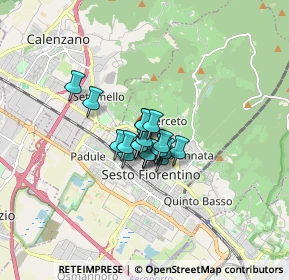 Mappa Via Raffaello Sanzio, 50019 Sesto Fiorentino FI, Italia (0.83105)