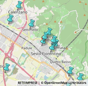 Mappa Via Raffaello Sanzio, 50019 Sesto Fiorentino FI, Italia (2.84125)